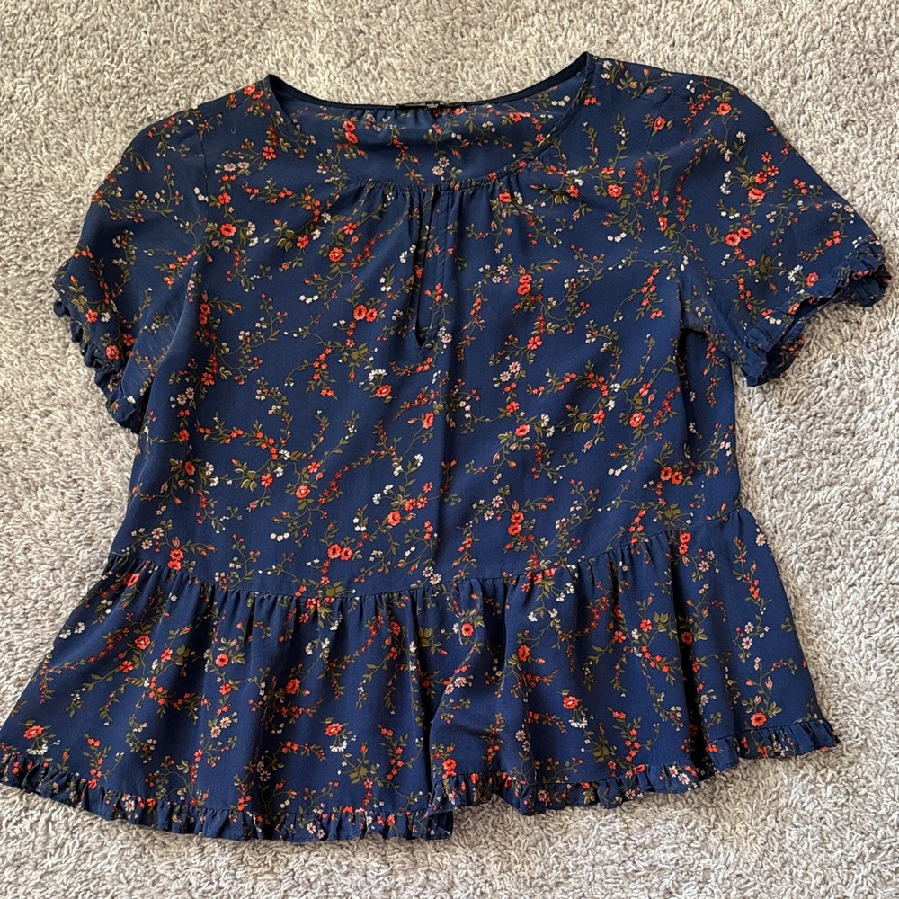 MADEWELL - silk floral top